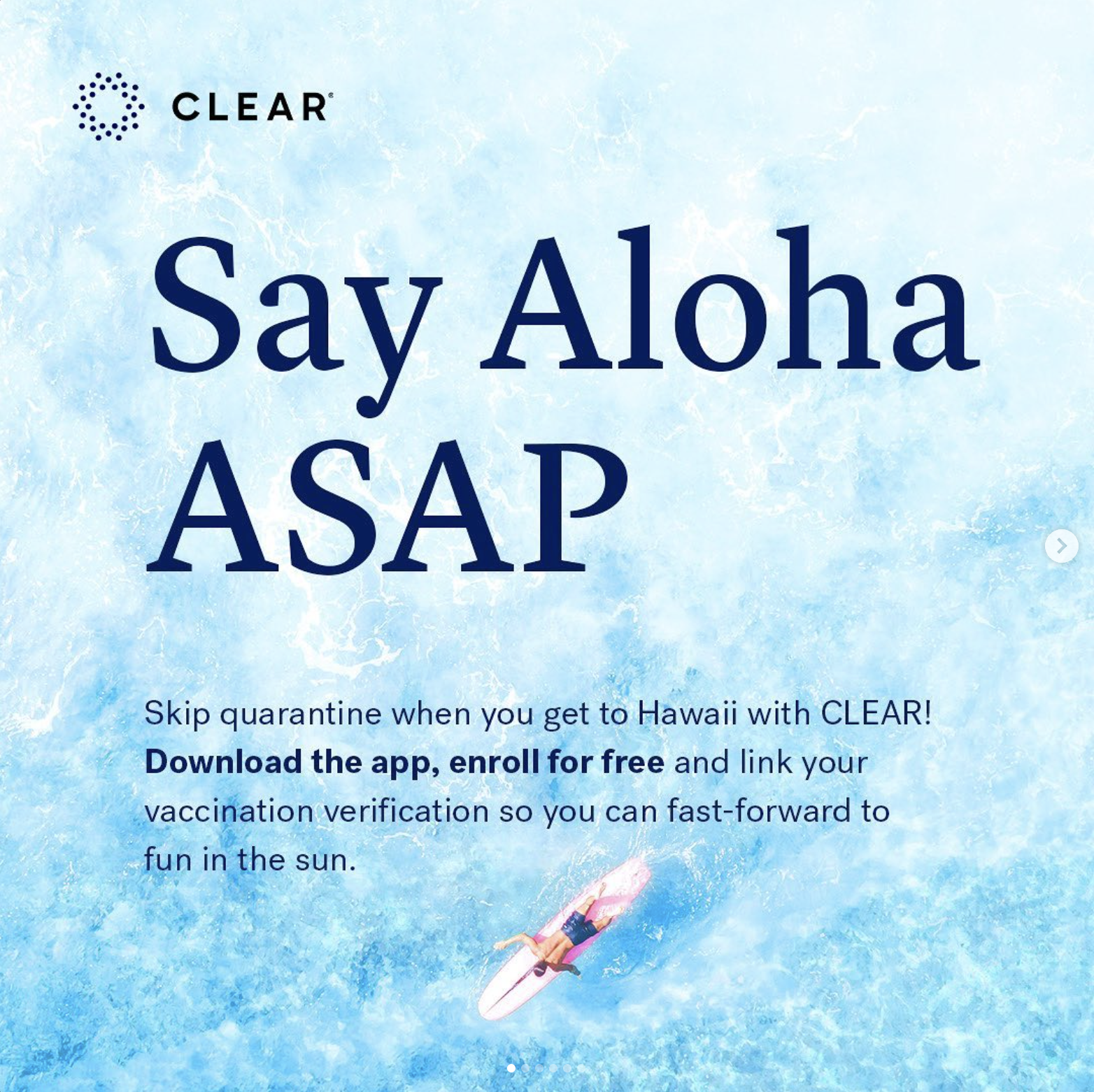 CLEAR Hawaii announcement