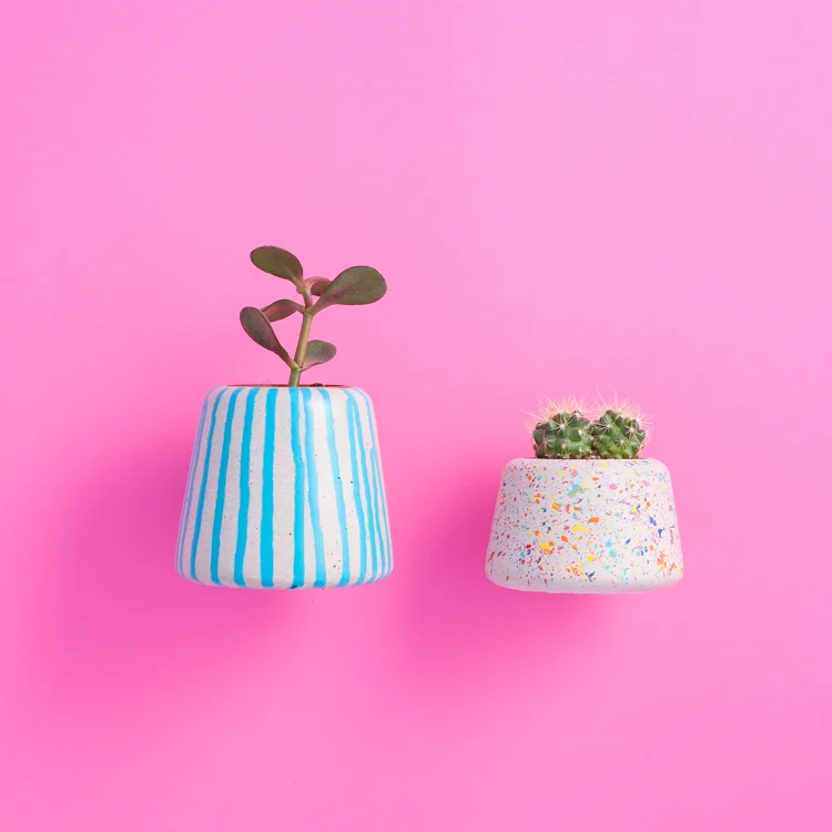 Drippy Large Blue Planter and Sprinkles Small Planter Twins.jpg