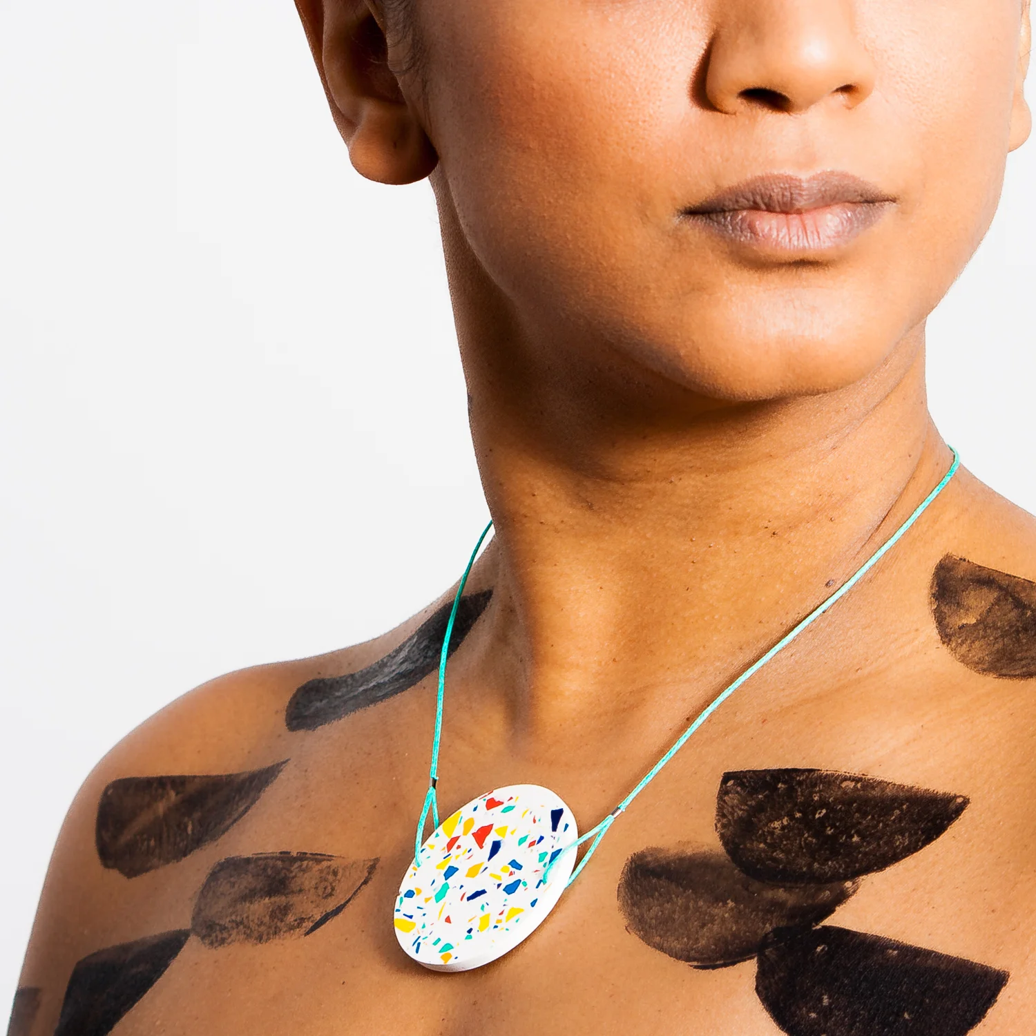 White Circle Terrazzo Necklace 2.jpg