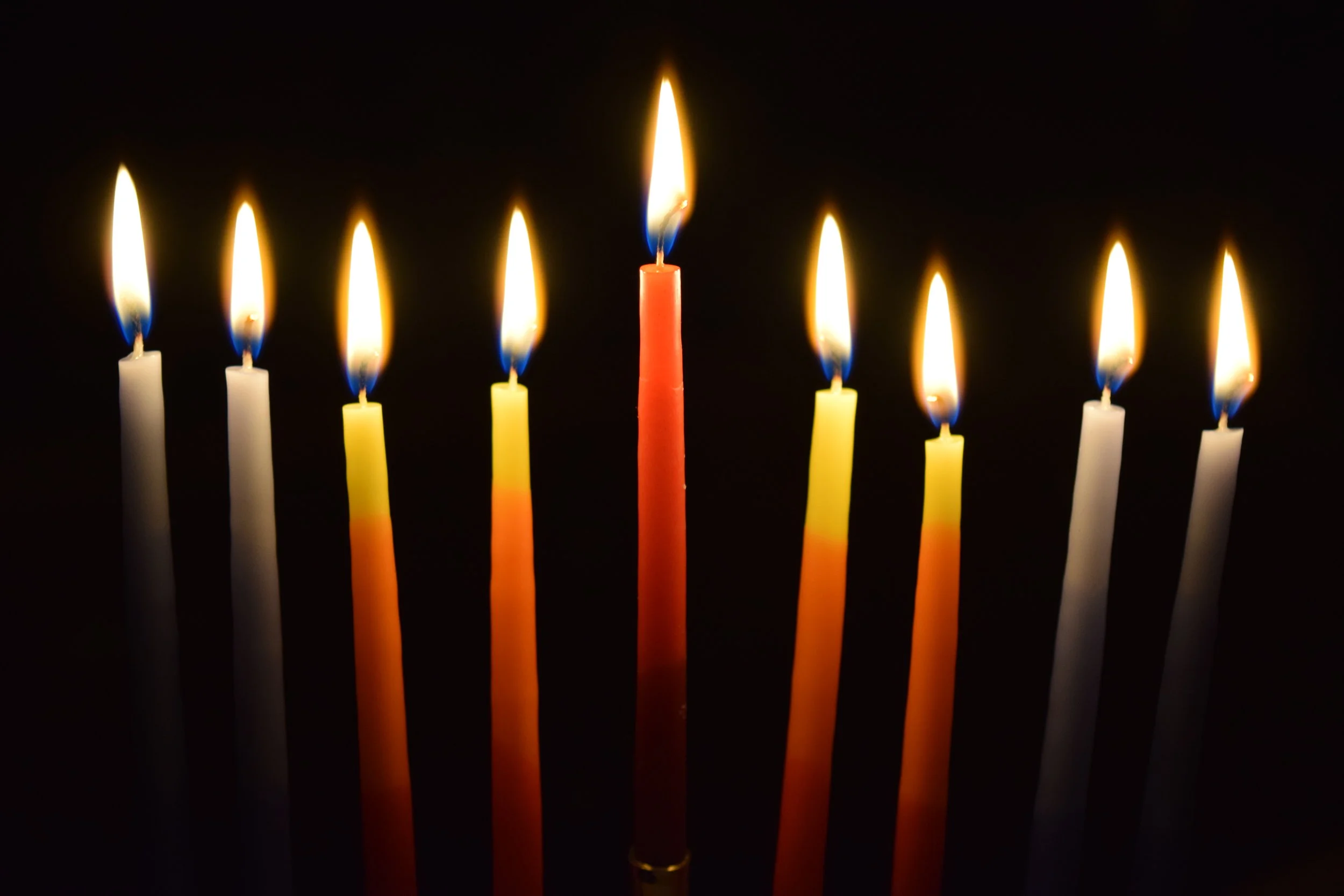 Lights from the Chanukah menorah #artsy (Thanks Pexels for your photos!)