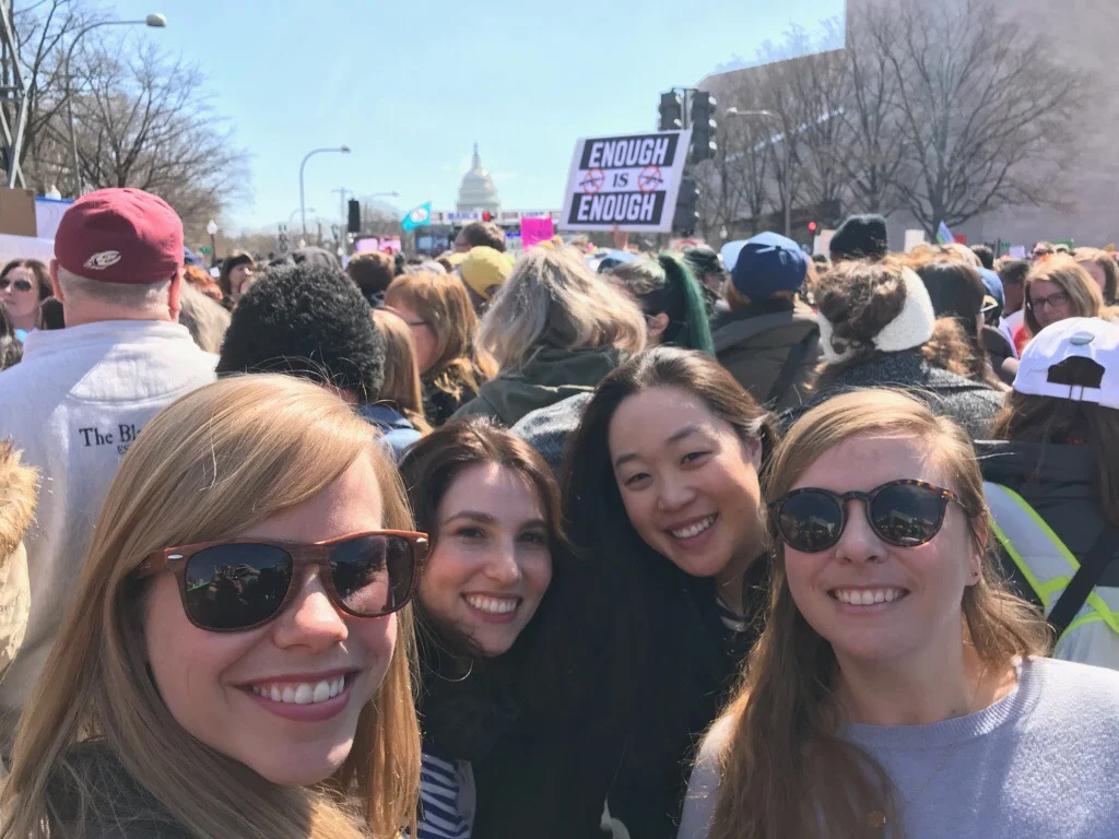 Amanda with friends.