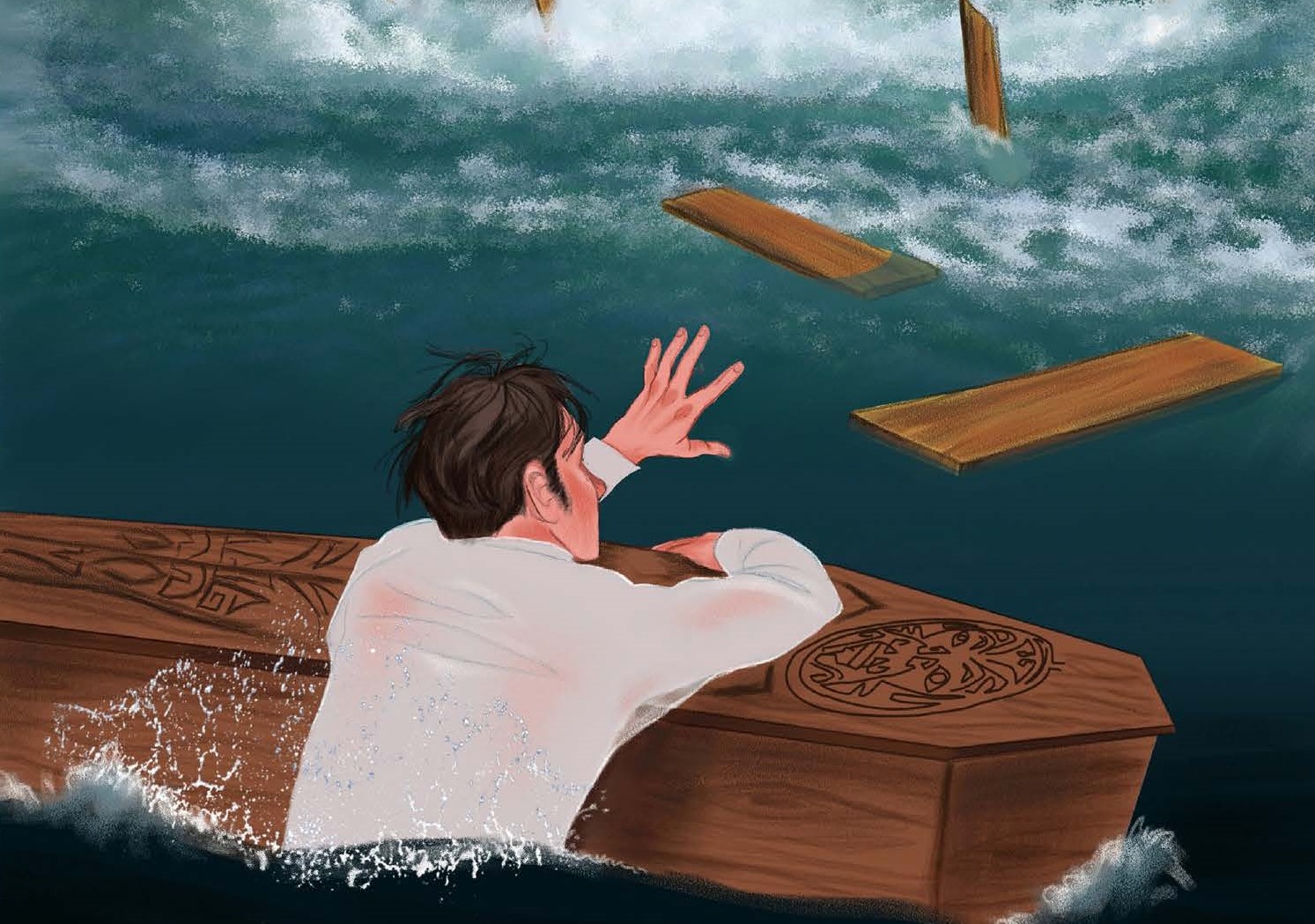 Detail of Ishmael from the Ten of Wands