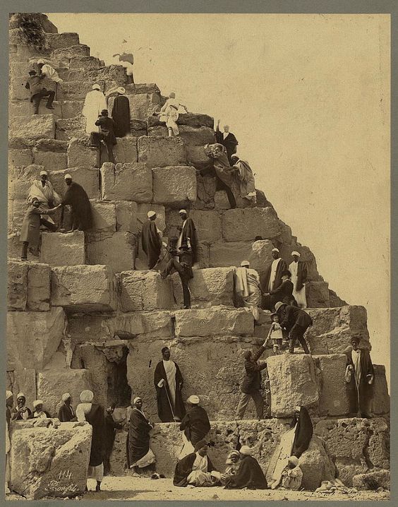 “ the rugged, jagged, steep, and perilous sides of the Great Pyramid"