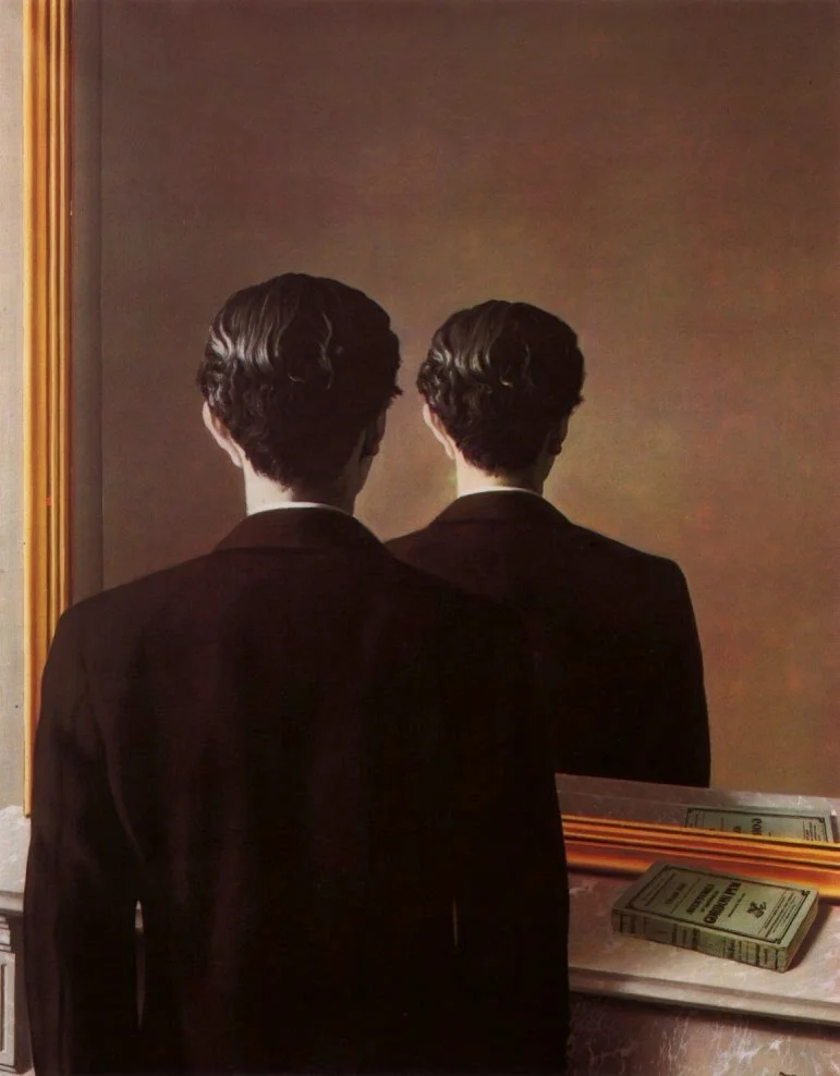 Not to be Reproduced by Rene Magritte, 1937, one of the visual inspirations for our Magician
