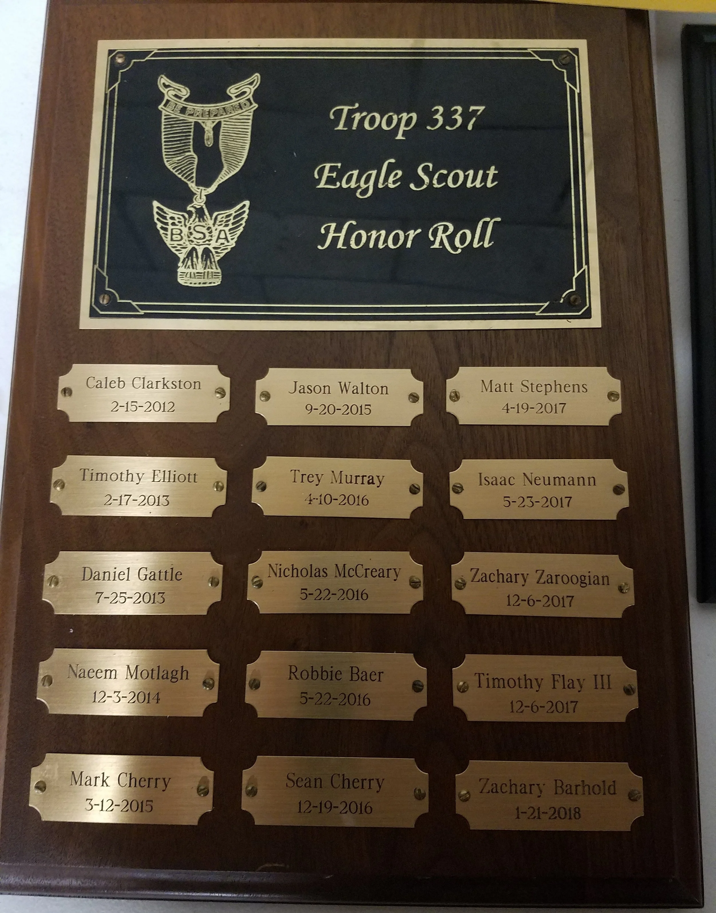 Eagle Honor Roll