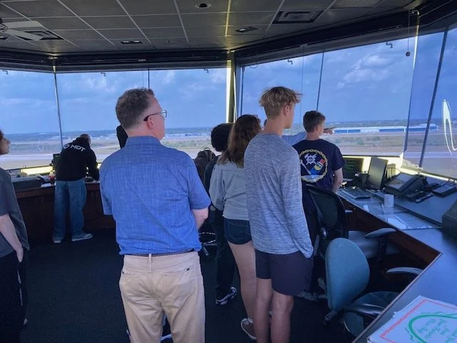 Students in Melbourne Airport Tower