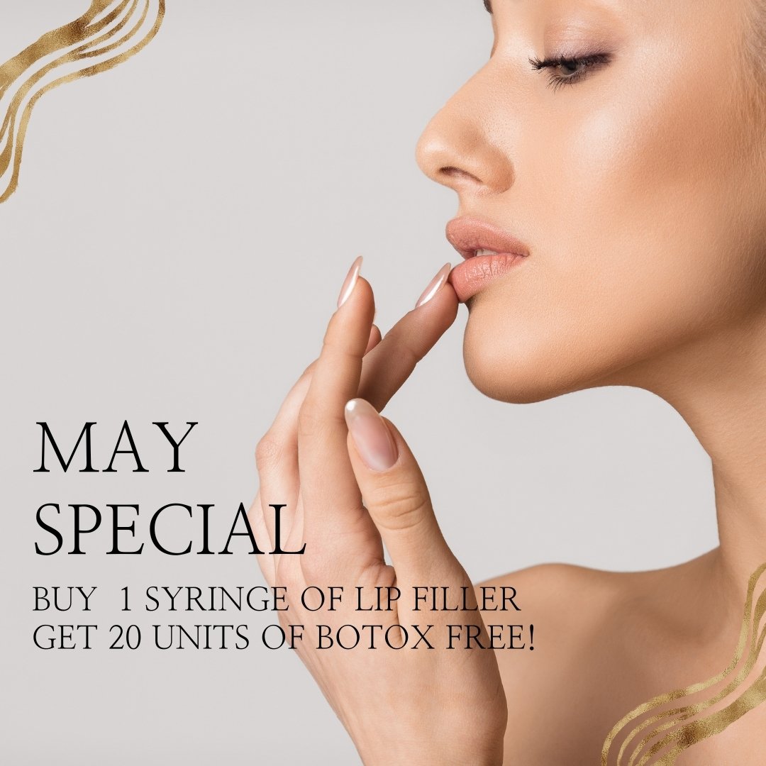 💋 Get ready to pucker up and smooth away those wrinkles! 

For a limited time, purchase 1 syringe of Lip Filler and receive 20 units of Botox absolutely FREE! 

OFFER EXPIRES FRIDAY! 

Enhance your lips and refresh your look with this unbeatable off