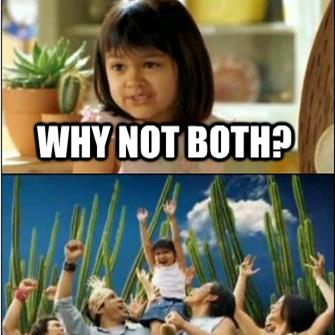 Both sides bicker, until she provides revelation. Courtesy @Memegenerator