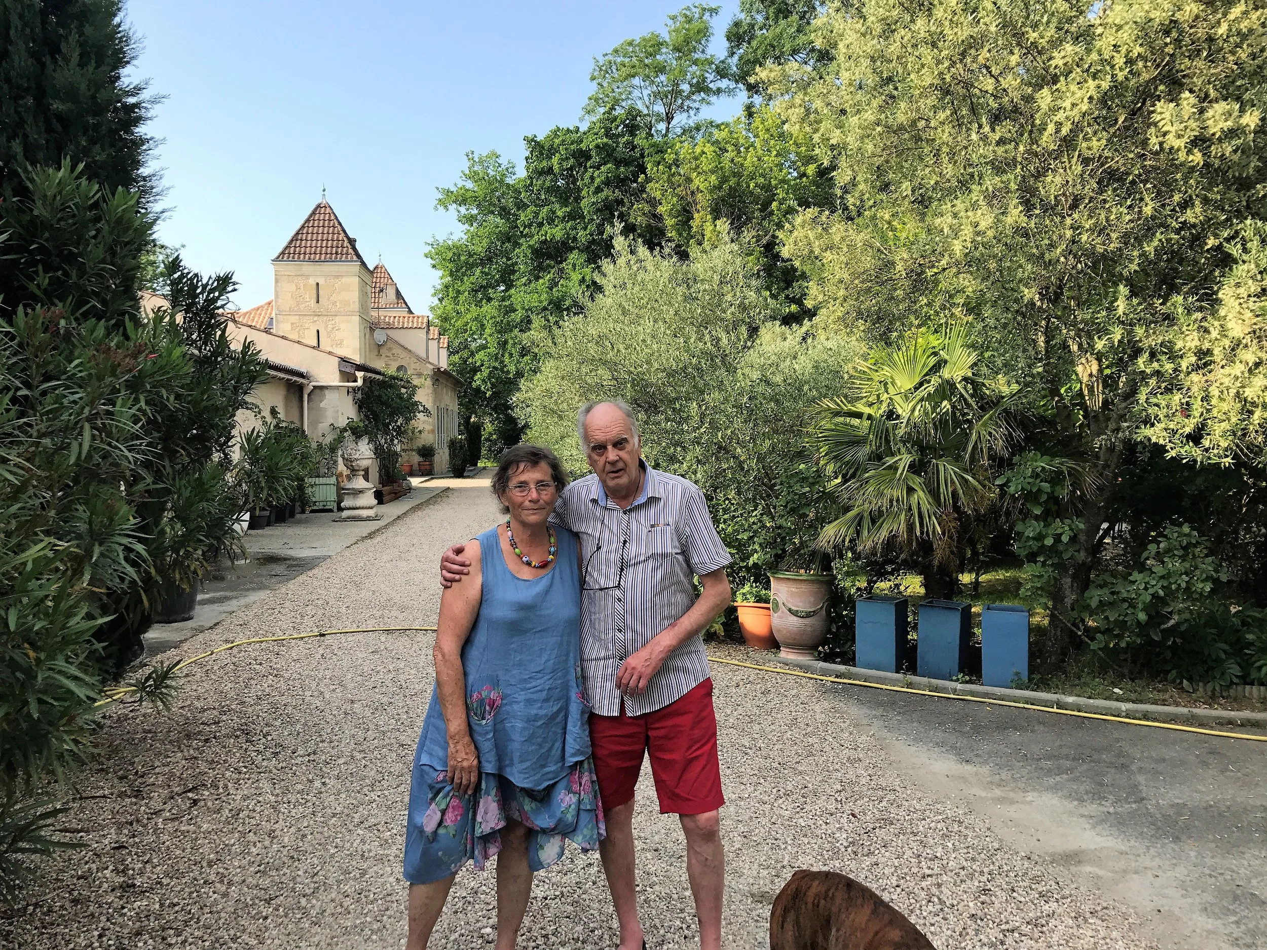 Our friends Florence and Robert at Chateau Continot