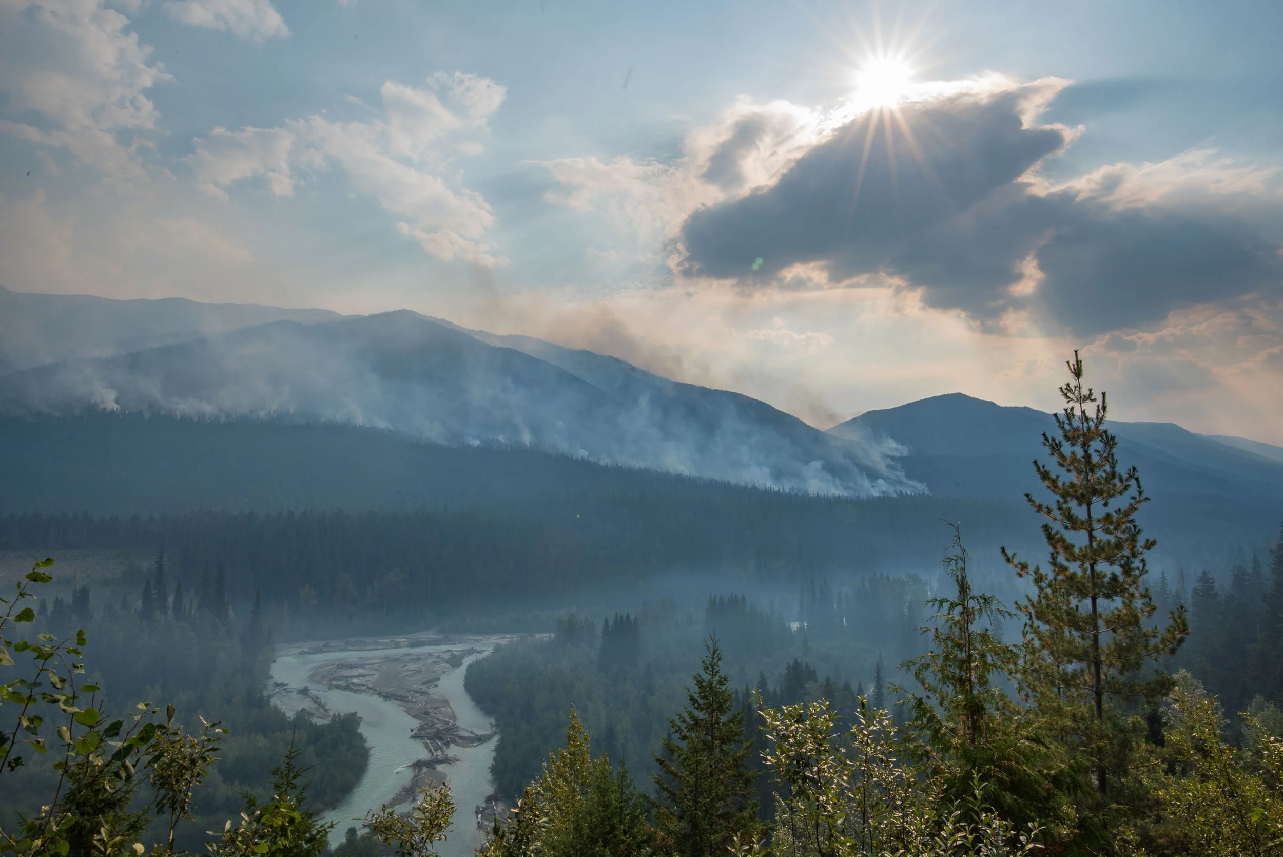 Fires en route to Vancouver