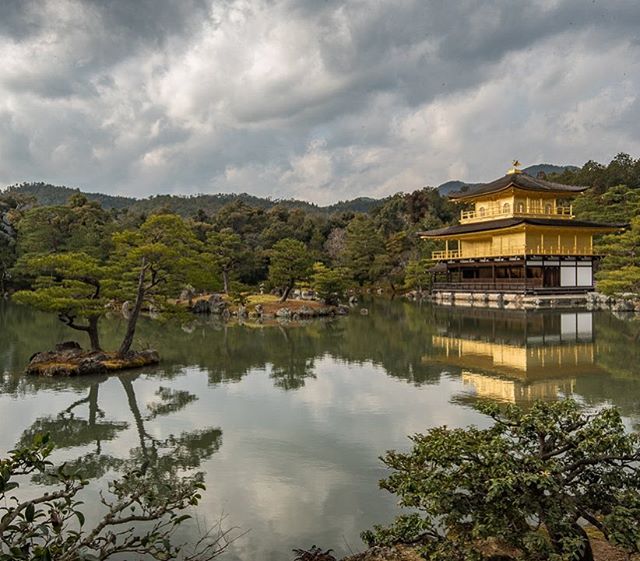 Kinkaku-ji is one of the most famous (and most photographed) Buddhist Temples in Japan. It is located in Kyoto and even on a gray day that gold shines bright! #whereveryouland