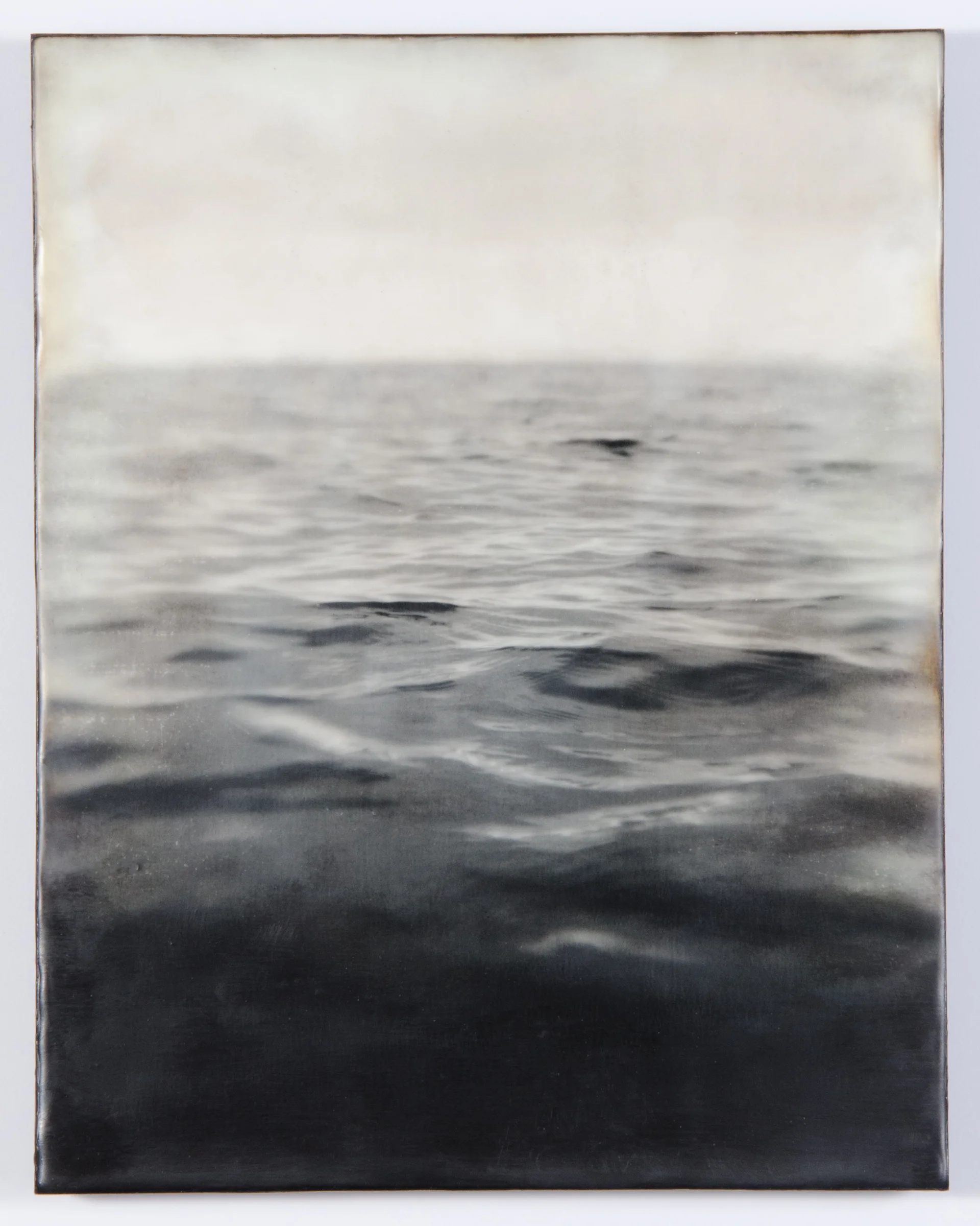 Sea II , 2012 Photography, encaustic and paint 7" x 9"
