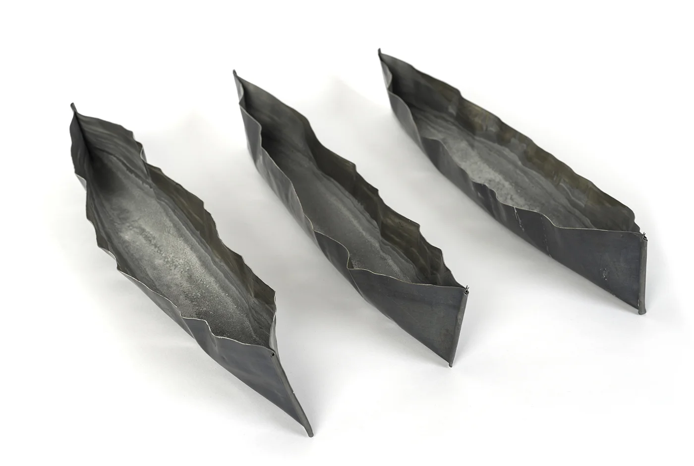 Vessels (evaporated) , 2017 Lead, Salt Water Dimensions variable