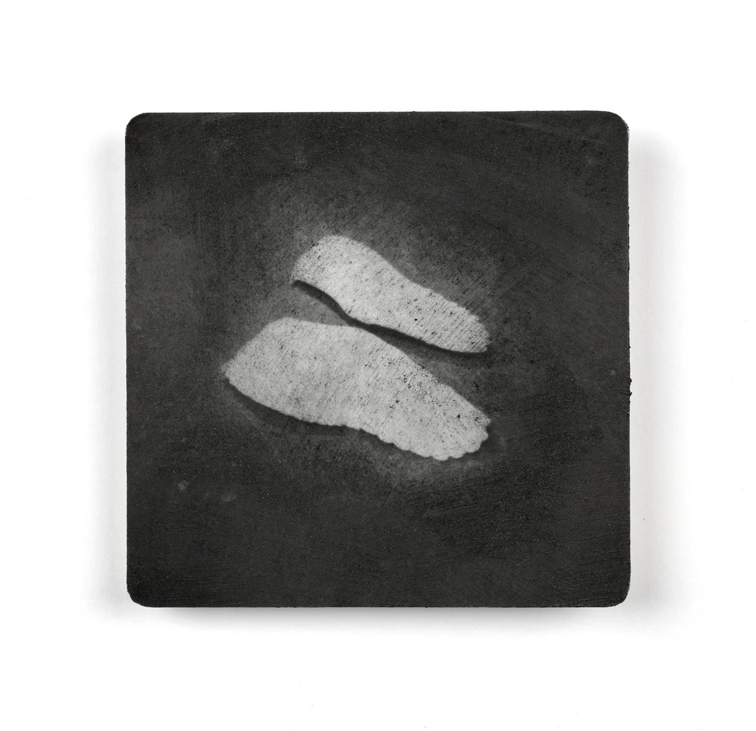 Elegy (Wings) , 2017 Archival Pigment Print, Graphite, Wax 2.5” x 2.5”