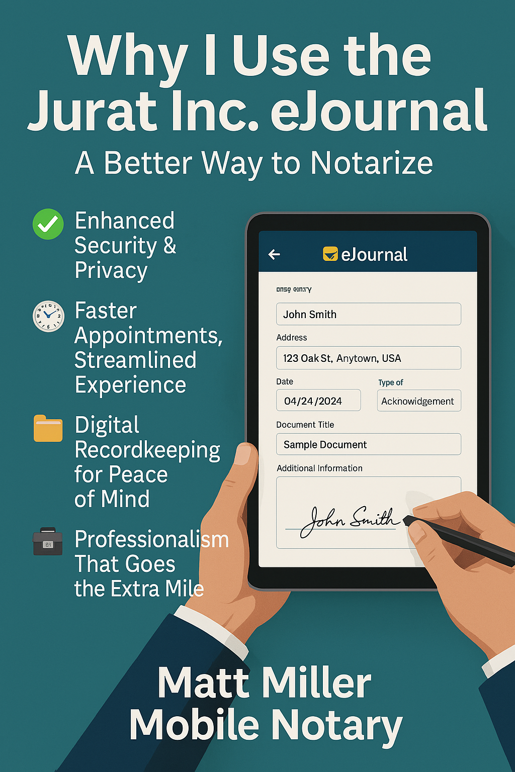 Why I Use the Jurat Inc. eJournal: Setting a Higher Standard for Mobile Notary Services