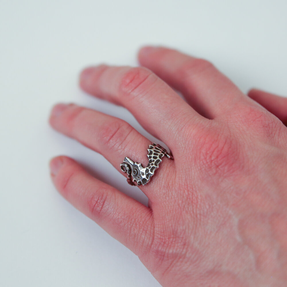 Minimalist Seahorse Jewelry Ring – JewelryByTm