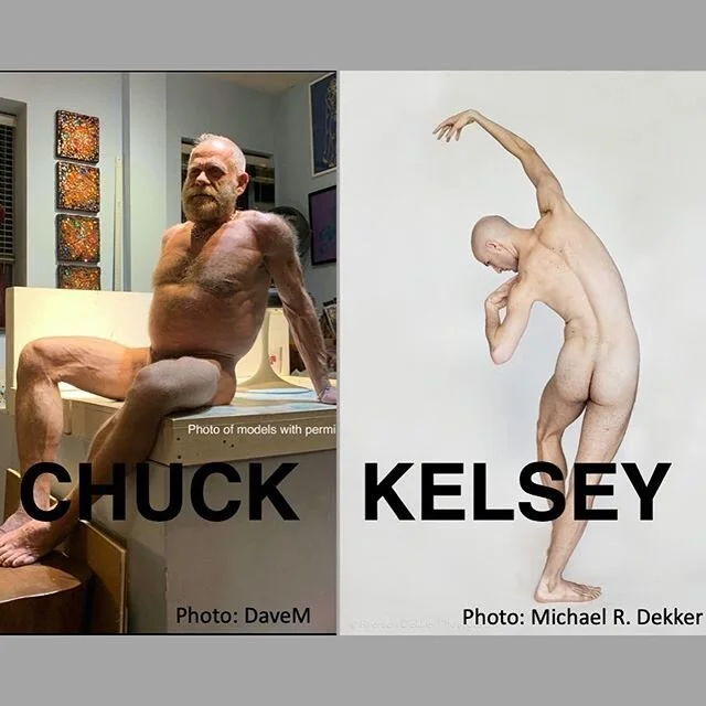 Sorry, wrong photo credit for Kelsey! Correction: Photo by Michael R. Dekker @dekkergrafiks.

See link in bio for tickets. #mensnakeddrawing #malemodel #naturist