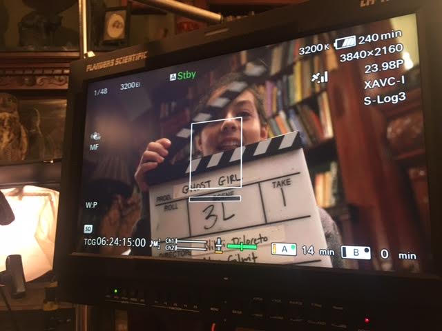 On set of the pilot episode of Ghost Girl