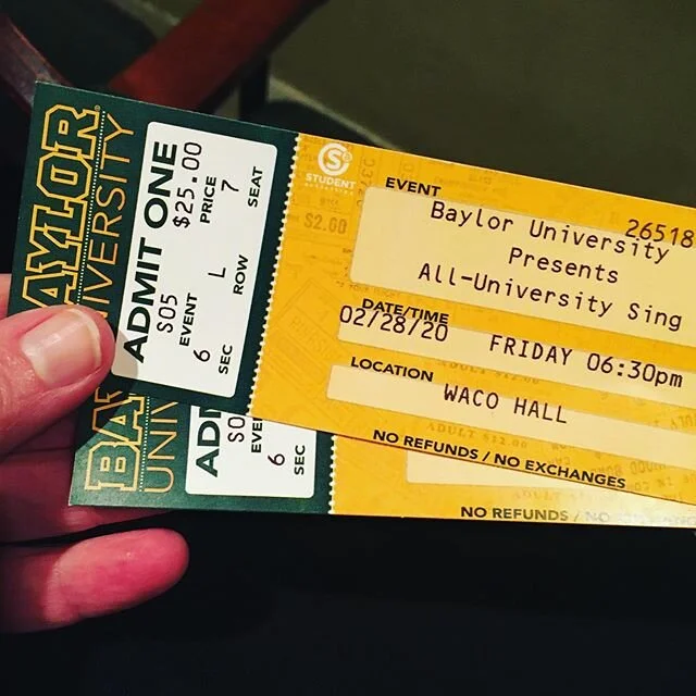 So excited for Sing at #Baylor! #lifeworthliving #dbt #happy #bayloruniversity #waco