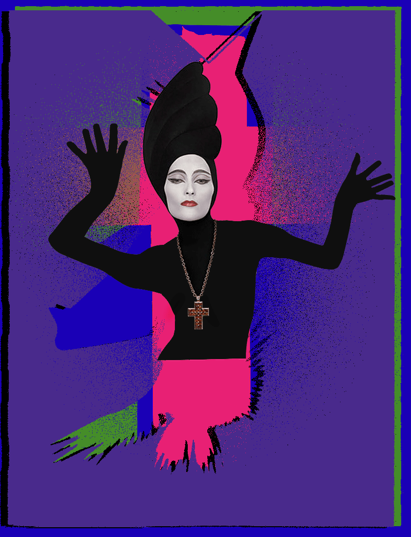 Guillaume Brière - Creative Director and Art Director - Art, Collage, Illustration and Drawings - Fashion, Beauty, Portrait, GIF, colours, Serge Lutens, Shiseido, 80s, Catholic Concept, Animation, Amen Fashion