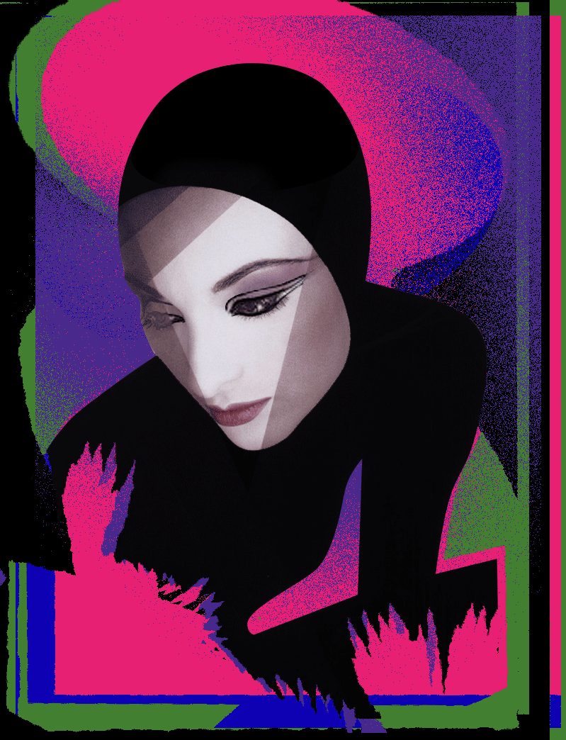 Guillaume Brière - Creative Director and Art Director - Art, Collage, Illustration and Drawings - Fashion, Beauty, Portrait, GIF, colours, Serge Lutens, Shiseido, 80s, Catholic Concept, Animation, Amen Fashion