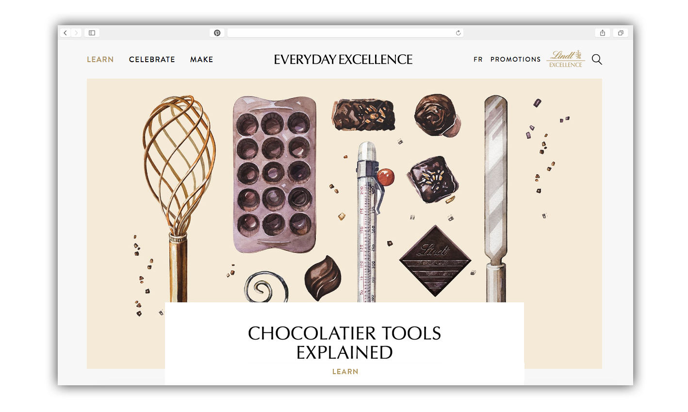 Branded Content program for Lindt Excellence, by Toronto/Montreal based Creative Director / Art Director Guillaume Brière