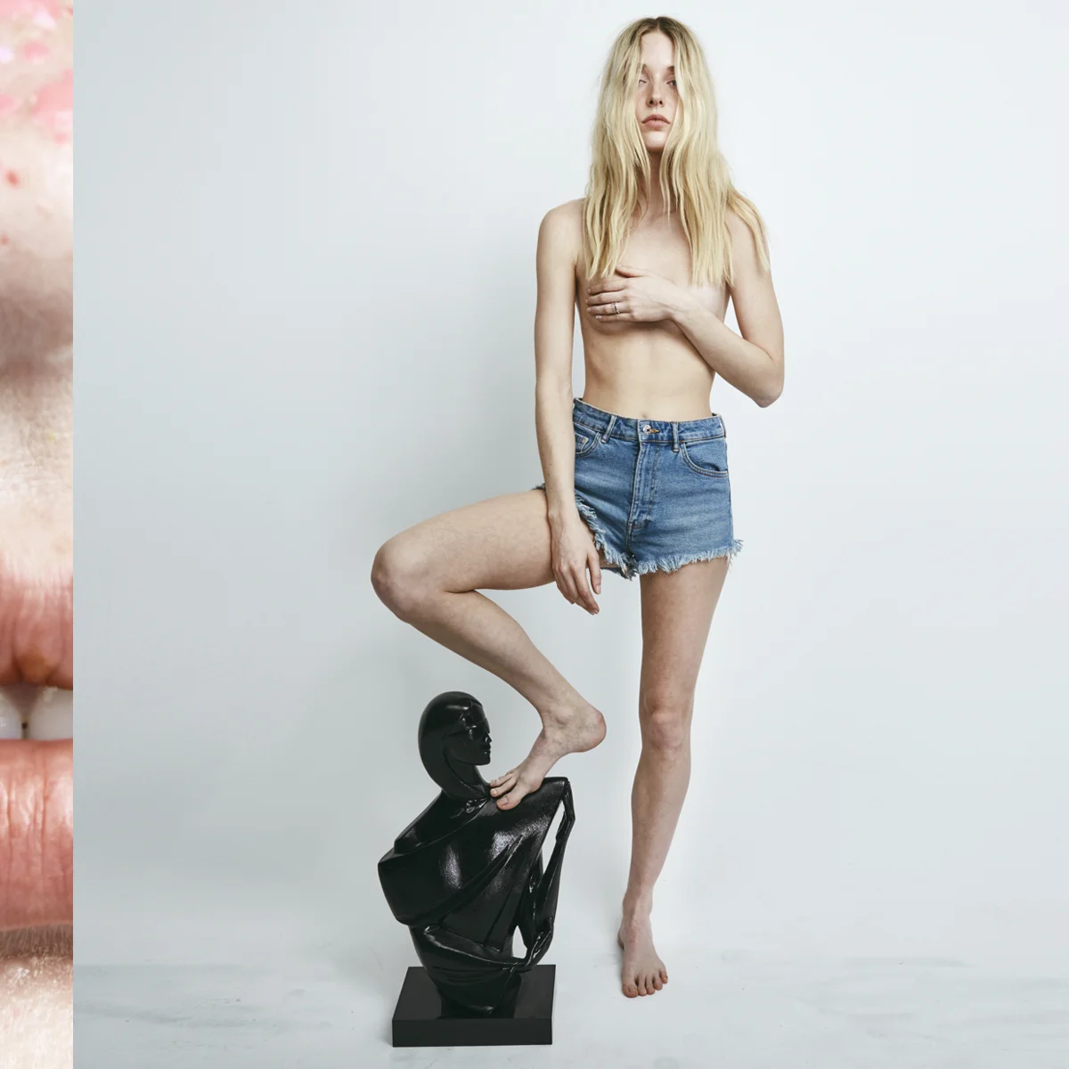 Arte Povera - A personal project (editorial series) inspired by the Italian contemporary art movement from the 1960s exploring the subject of ugly/beautiful. By Creative Director Guillaume Brière, a creative director specialized in luxury brands based in Montréal and Toronto. In collaboration with Leda & St.Jacques, Leslie-Ann Thompson, Sarah Bruneau and Jenna Jenner.