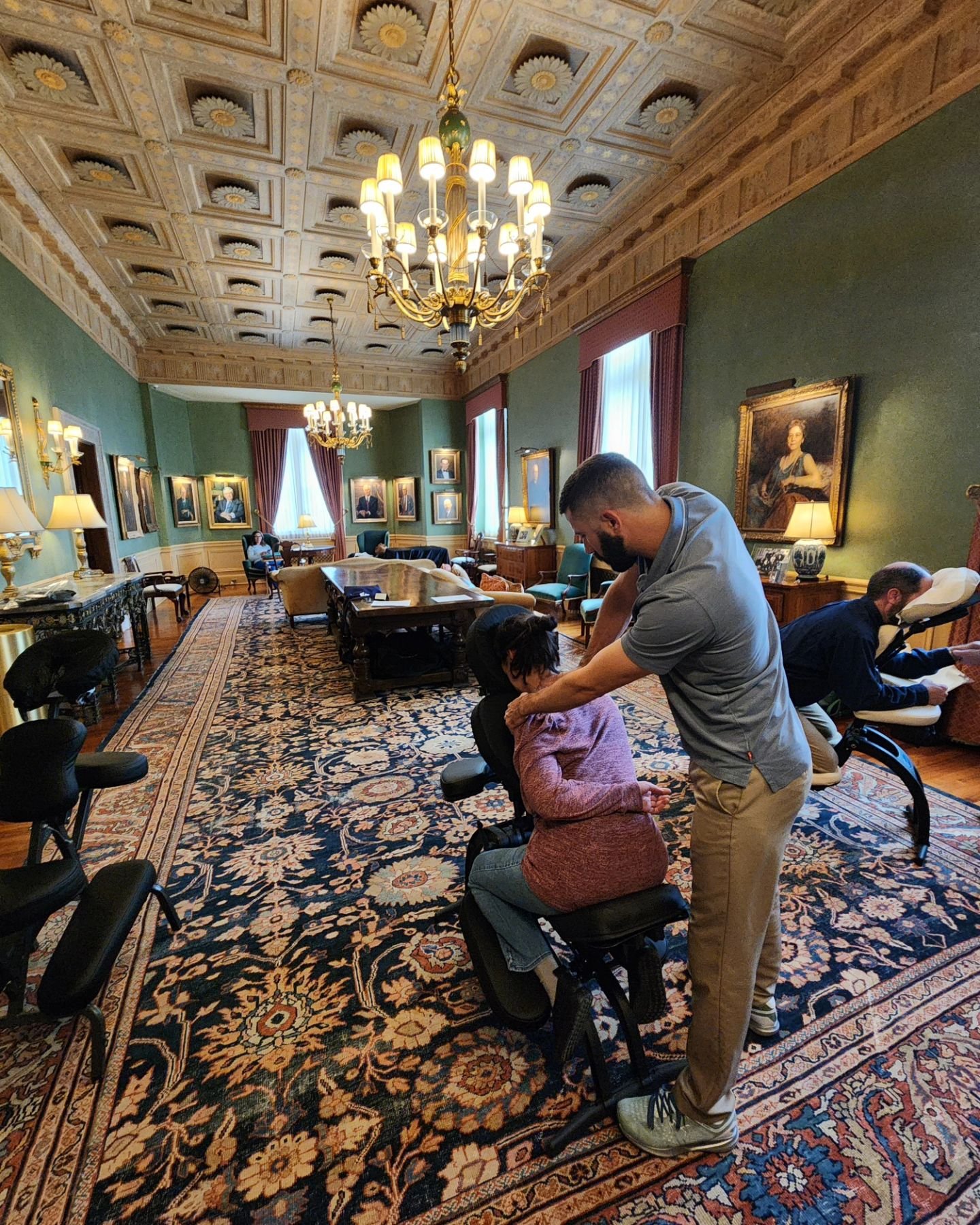 Yesterday we spent the day providing chair massages for the Cleveland Orchestra and Severance Hall staff for their annual wellness fair. This is the third year being invited to this event. It's always a pleasure to work with such wonderful people and