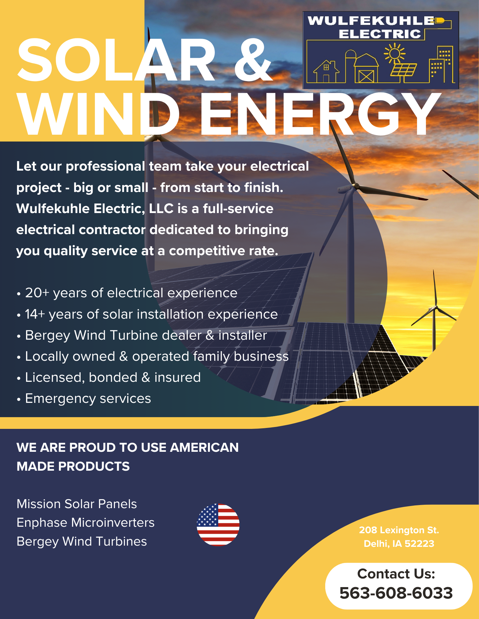 solar services wind energy services