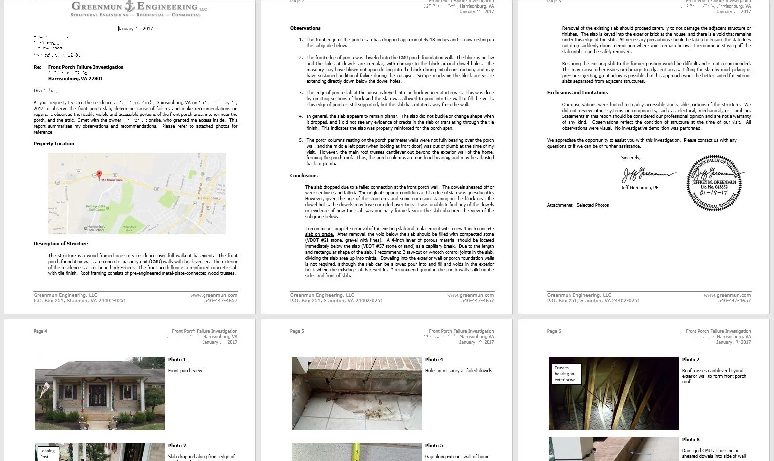 Engineering Reports & Inspections