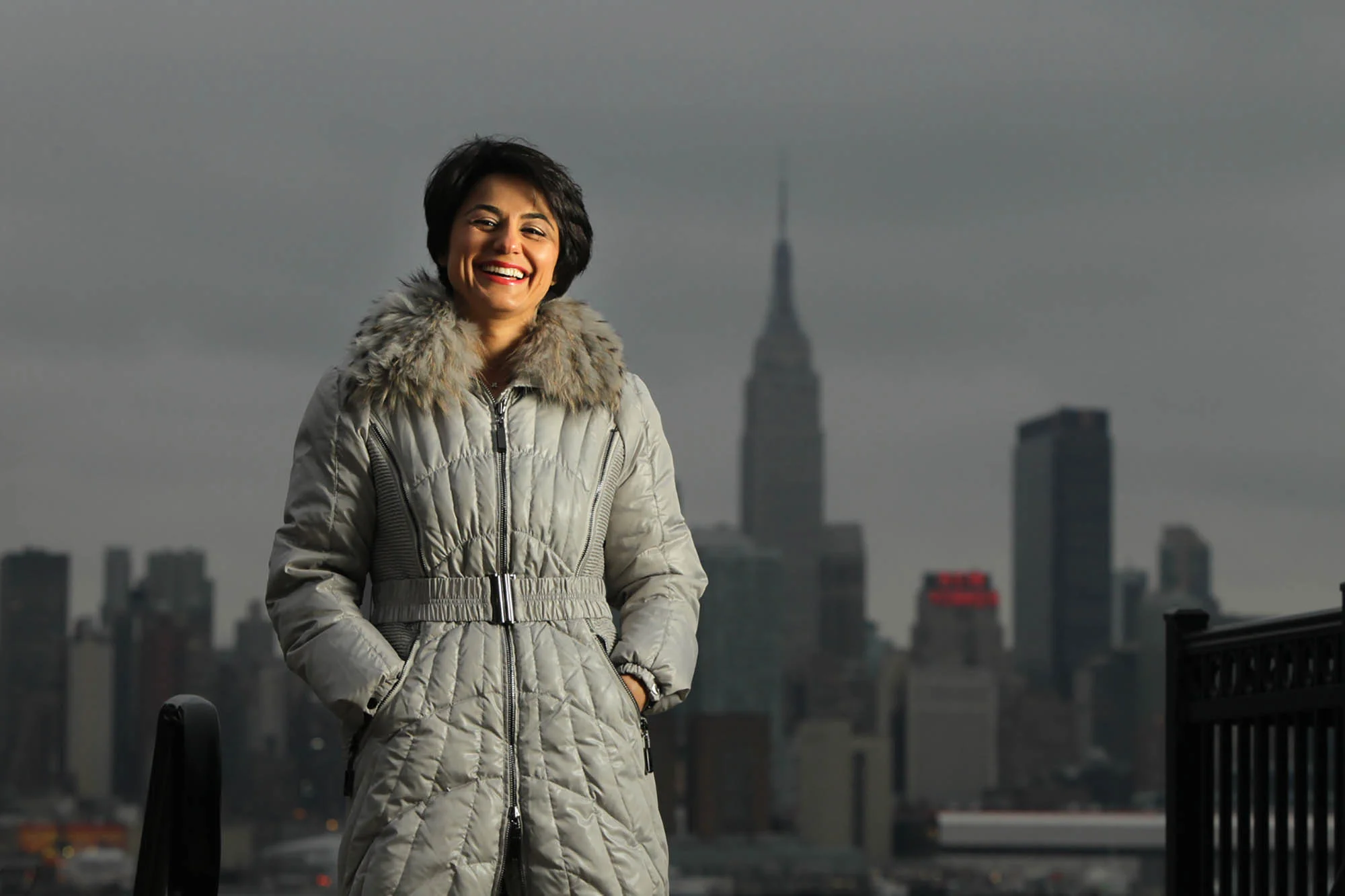 Editorial portrait of a real estate agent