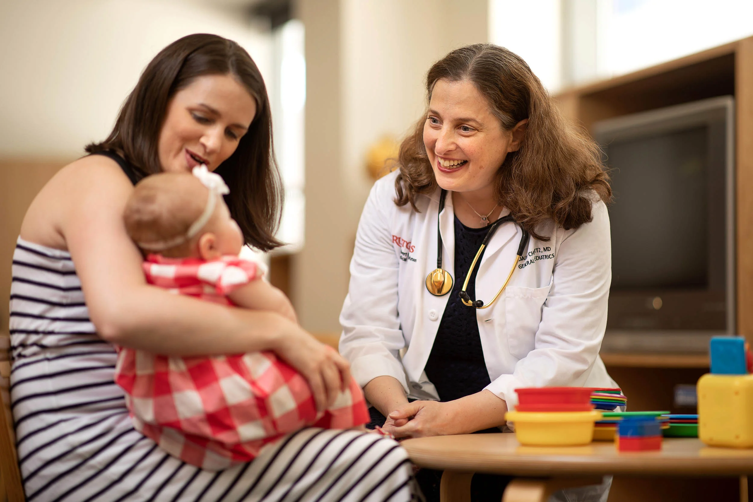 Doctor with a young patient