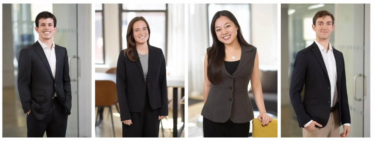 Business portraits for a financial services company