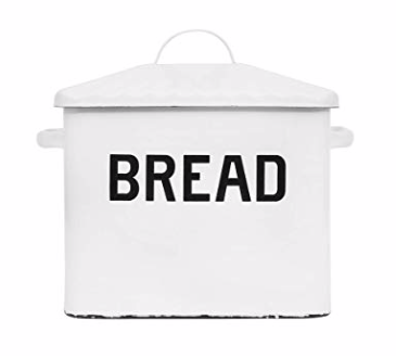 Our Enamel Breadbox Container 