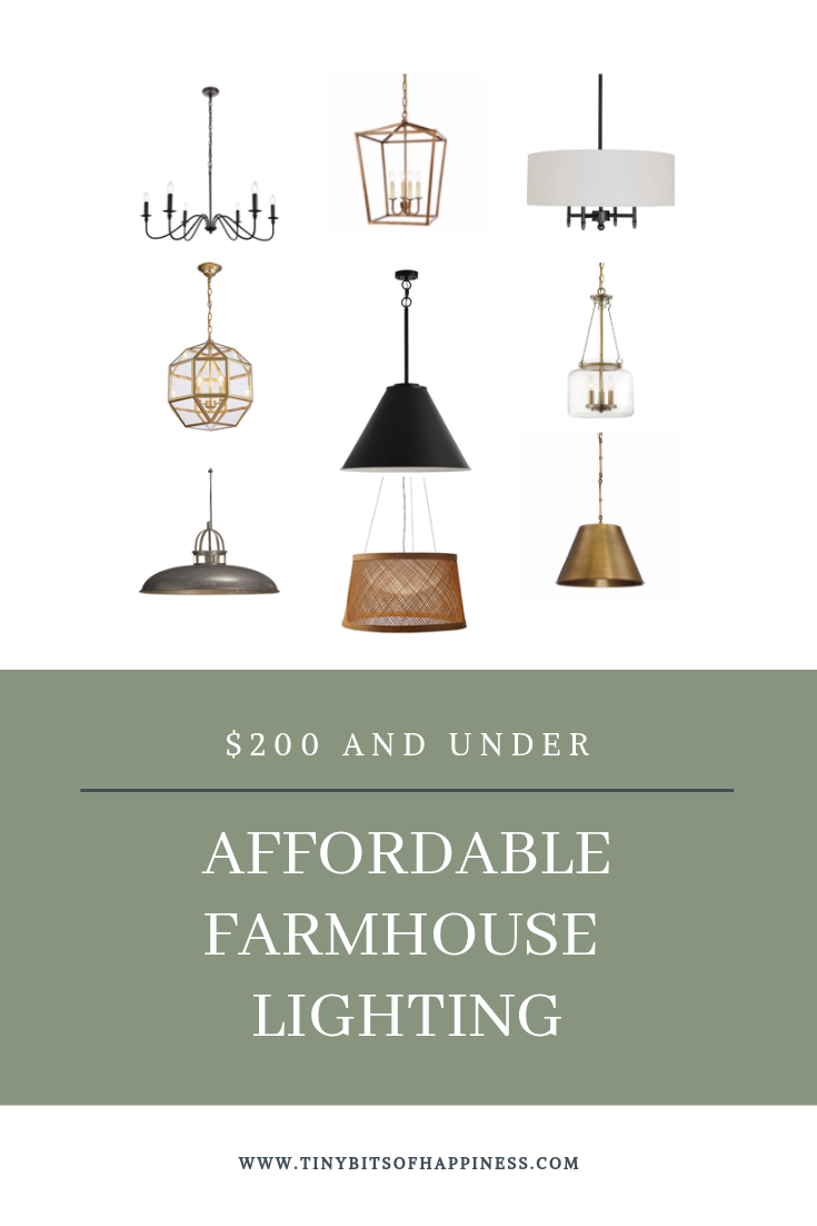 Affordable Modern Farmhouse Lighting