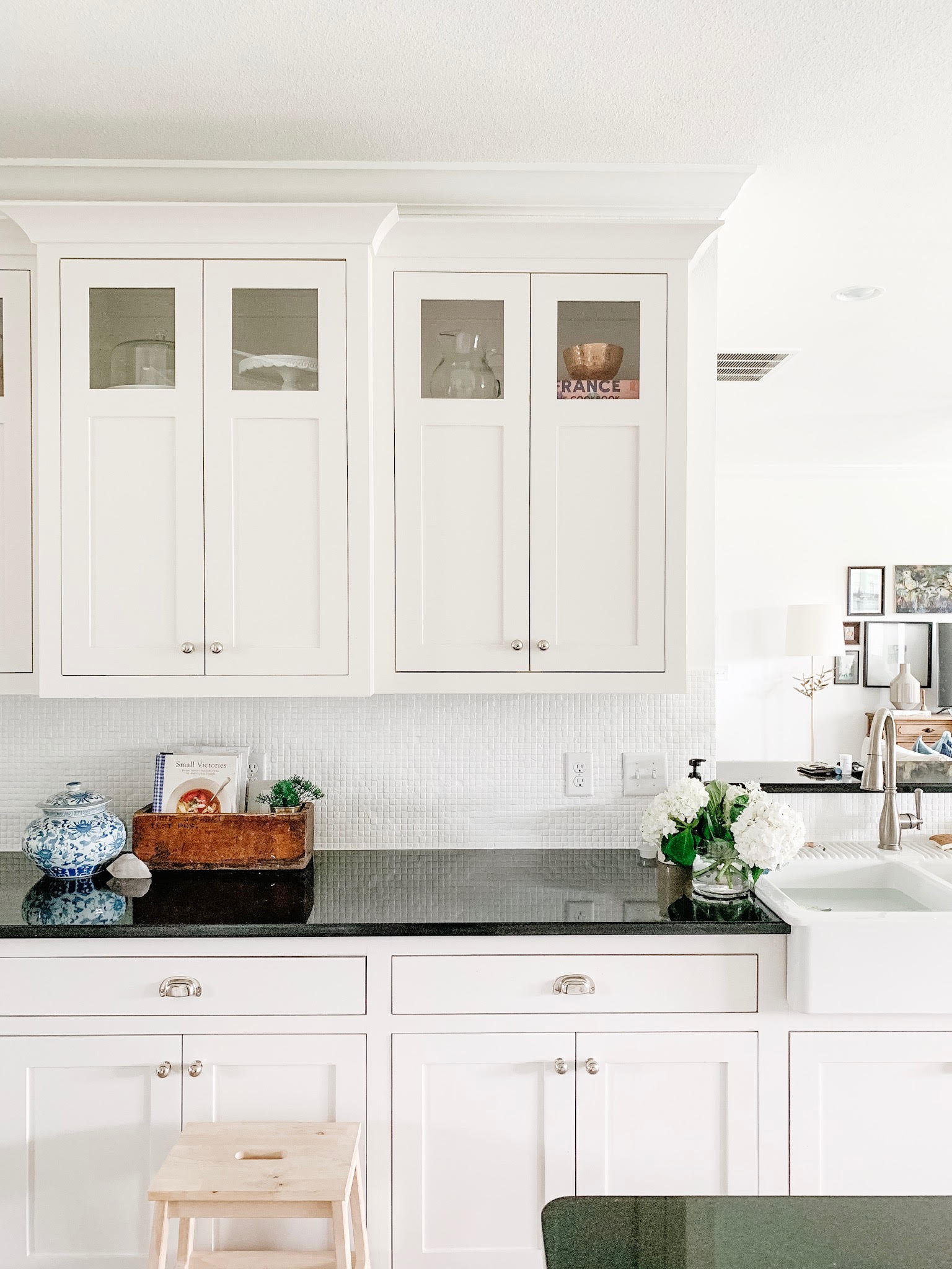 Our Kitchen Backsplash Tile.  Farmhouse kitchen backsplash, White kitchen  tiles, White kitchen backsplash