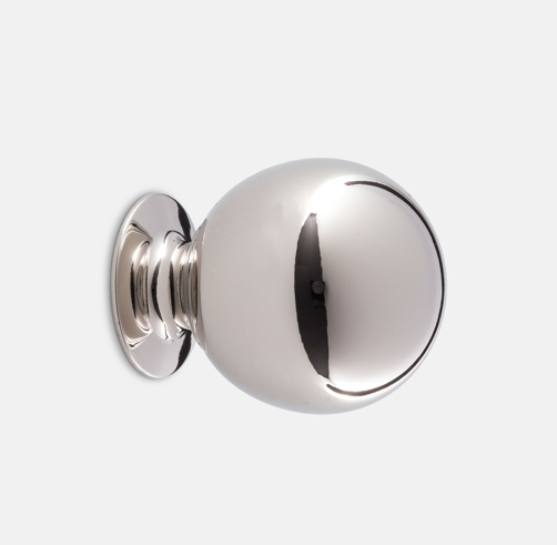 Rejuvenation Polished Nickel Ball Knob | Tiny Bits Home Tour
