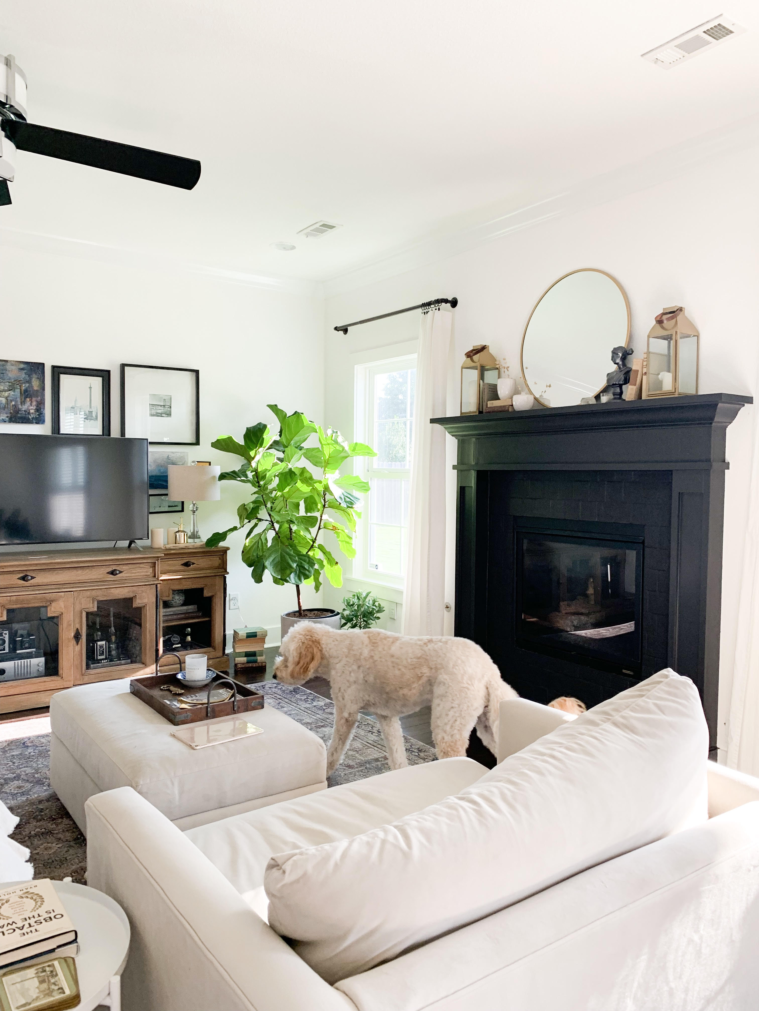 Tiny Bits of Happiness | How to Paint Fireplace