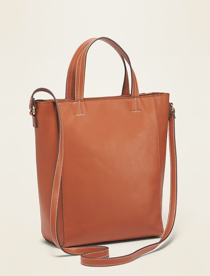 Faux Leather Mini Tote