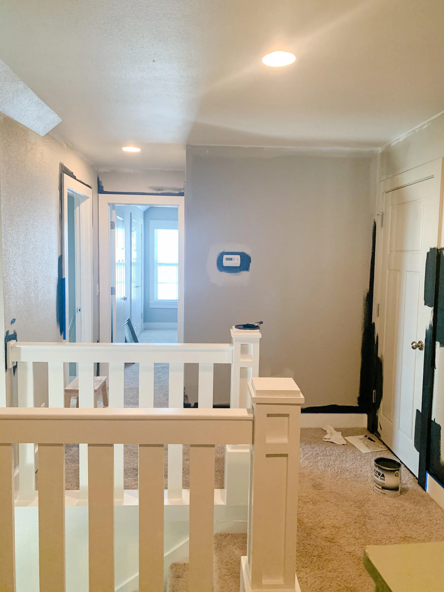 Tiny Bits of Happiness | Upstairs Hallway Progress