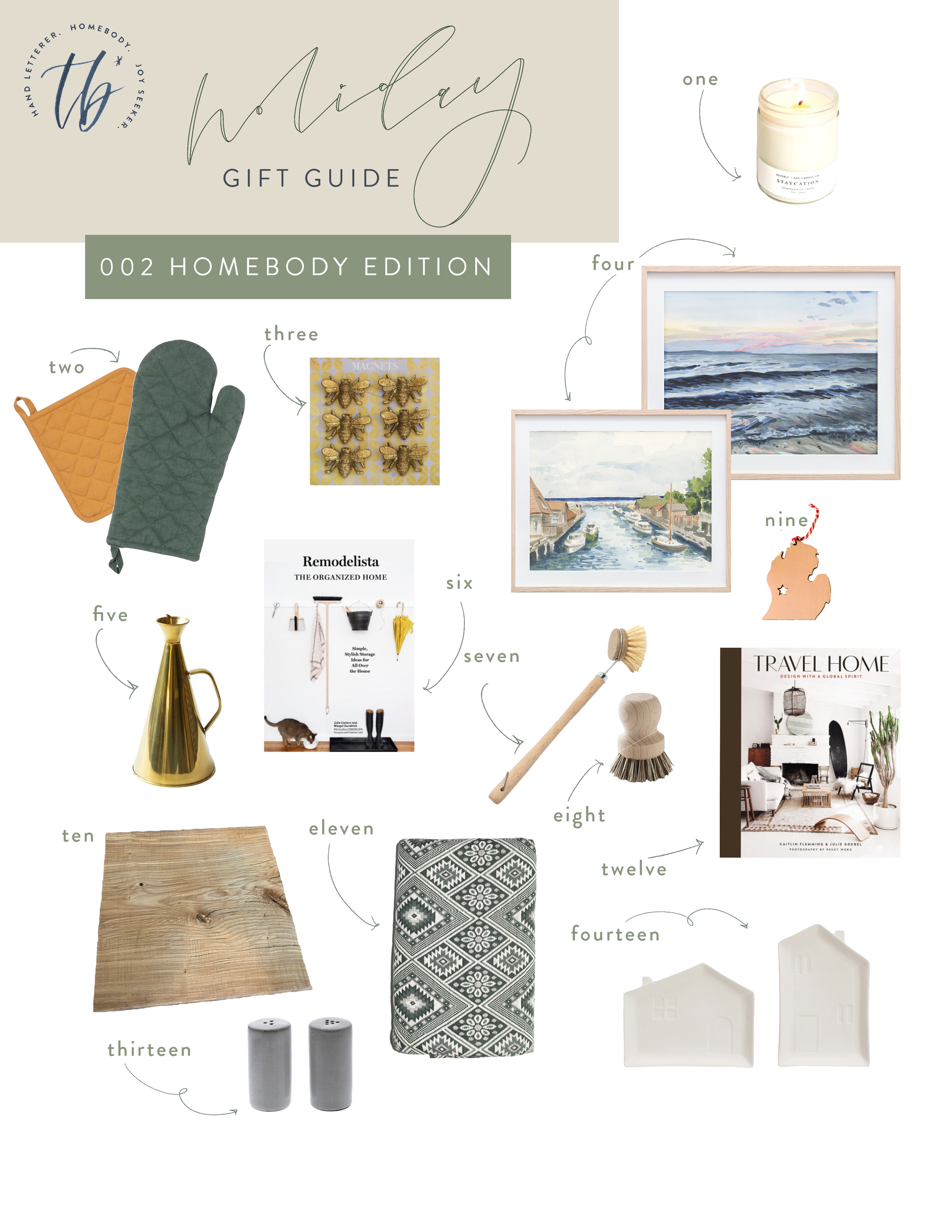 Tiny Bits Of Holiday: Gift Guide Homebody Edition