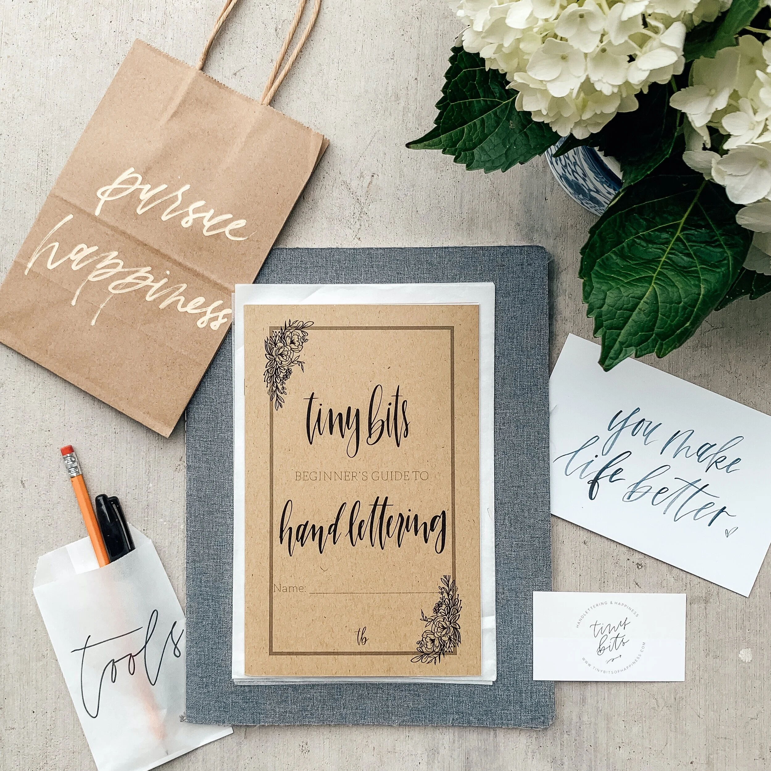 Tiny Bits x The Everygirl Handlettering Course | TINY BITS OF HAPPINESS
