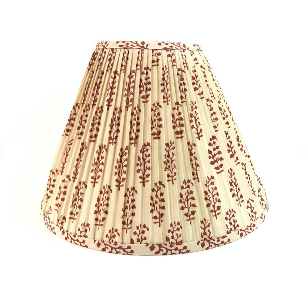 Fabric Pleated Lampshade