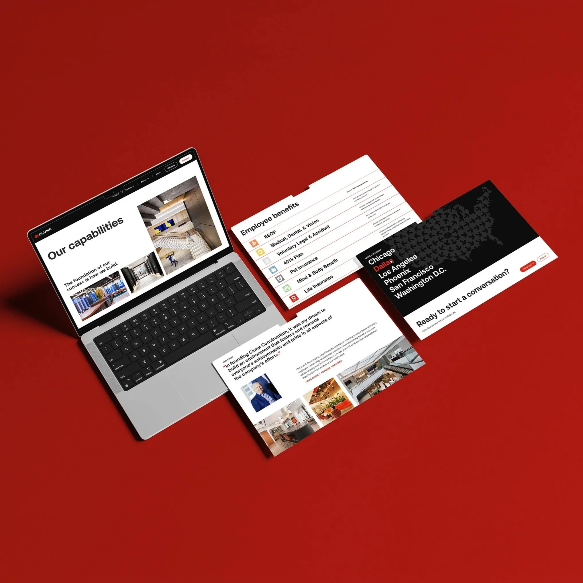 Clune Construction Website