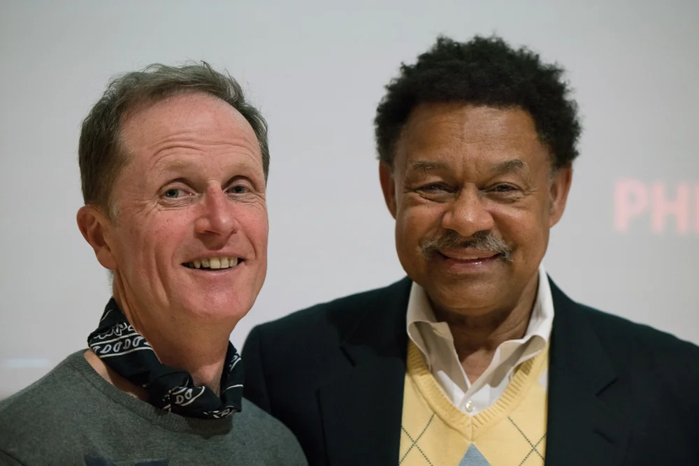 Skip and Philip Hoare, author of bestselling book,  The Whale - In Search of the Giants of the Sea