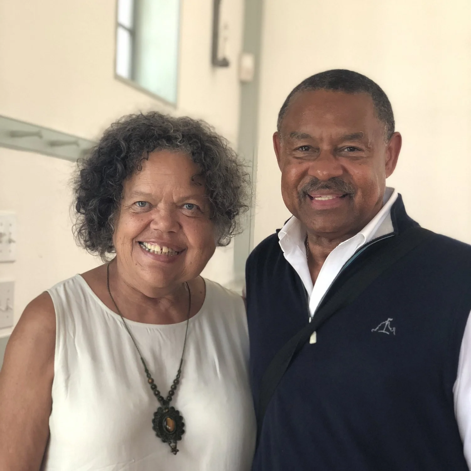 Skip with Museum of African American History Executive Director, Marita Rivero at the Annual Spriggs Lecture on Nantucket at the African Meeting House.