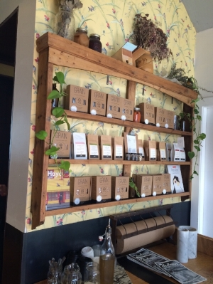 A selection of granola and Cultivate Teas. 