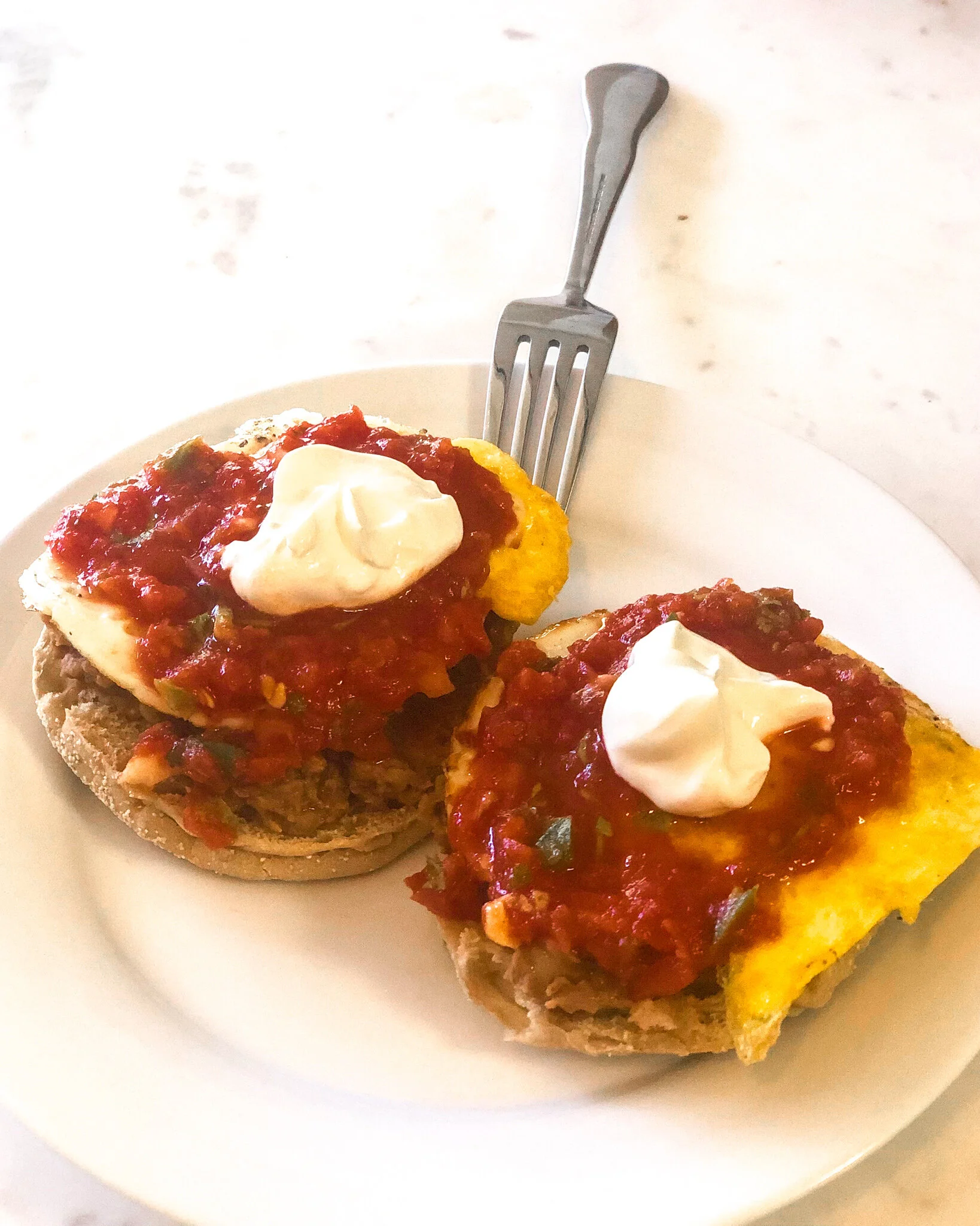 These are so savory and warm for breakfast, and perfect for a rainy day spent planning a beach vacation.