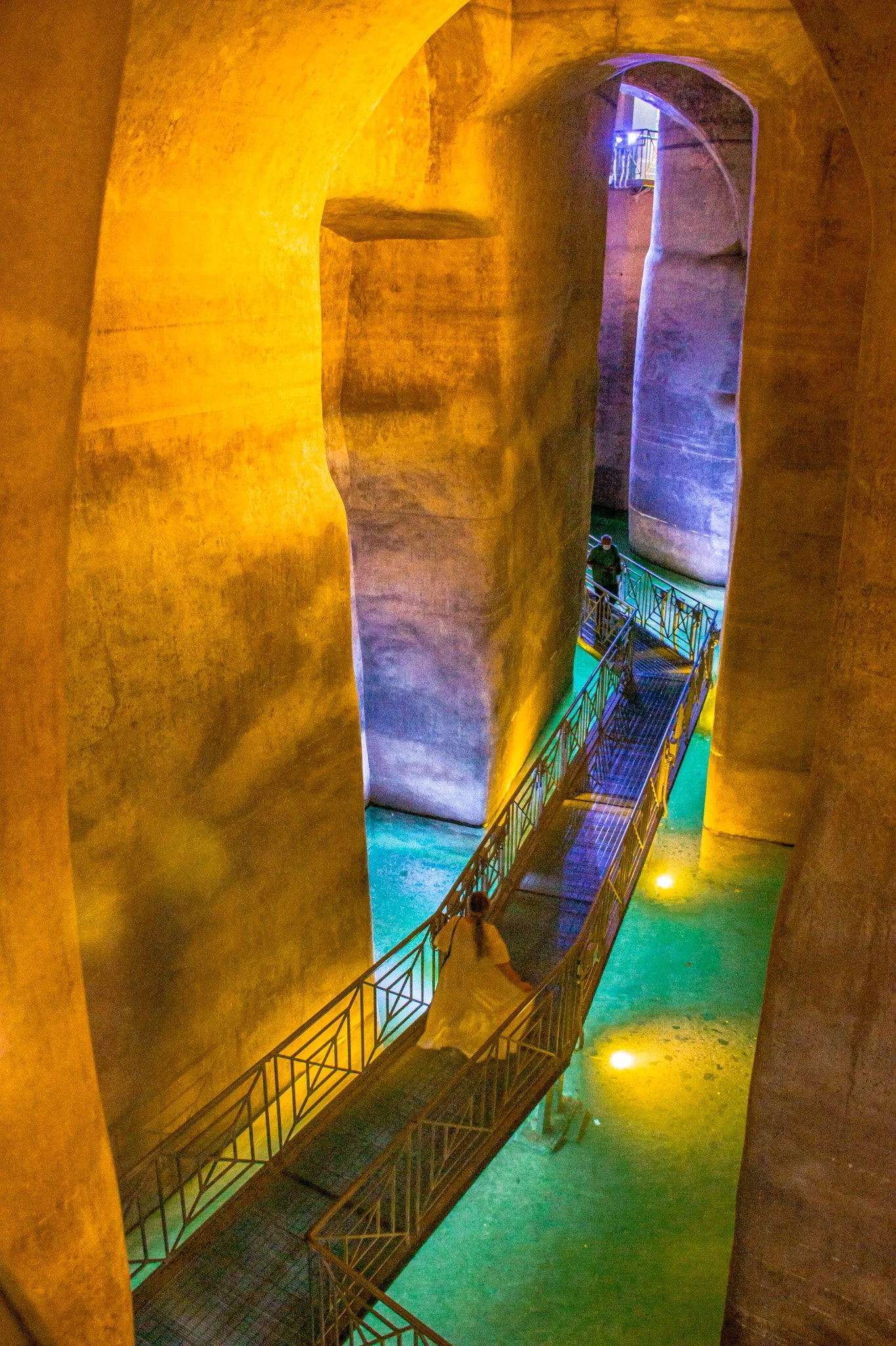 Inside the cistern of Palombargo Lungho