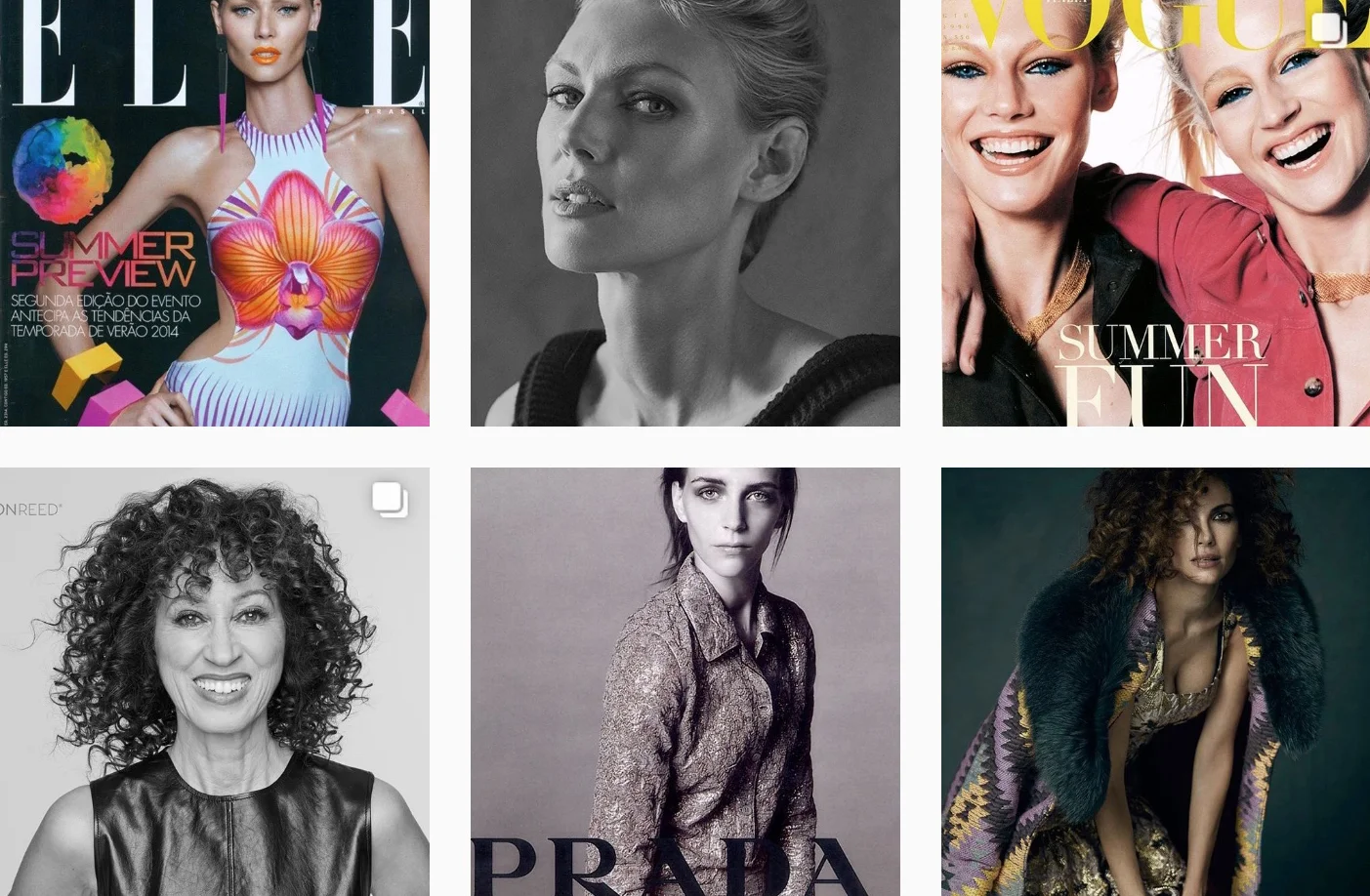 THE MODEL COOP / SOCIAL CONTENT STRATEGY Crafted social content strategy and visual curation across social media platforms to showcase represented talent and grow engagement from audiences in the fashion, beauty, and publishing industries.